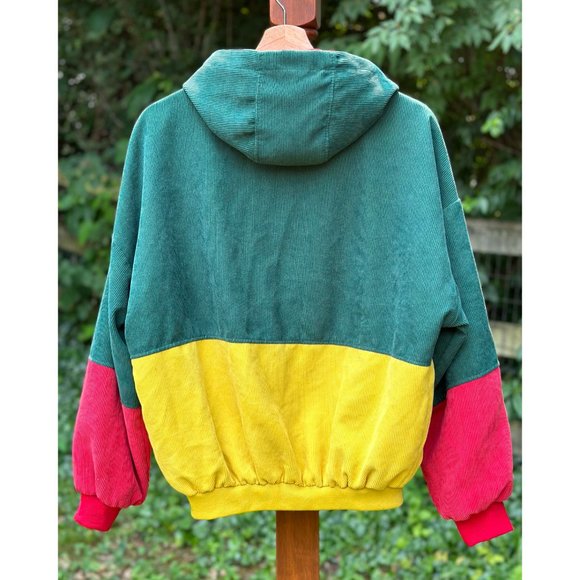 Corduroy Button Up Hooded Jacket - Picture 4 of 5